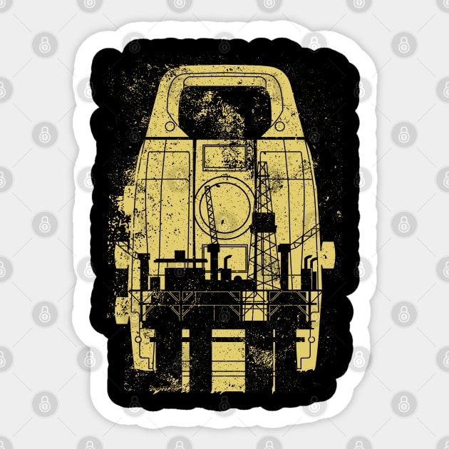 OIL RIG SURVEYOR Sticker by AZMTH CLOTHING